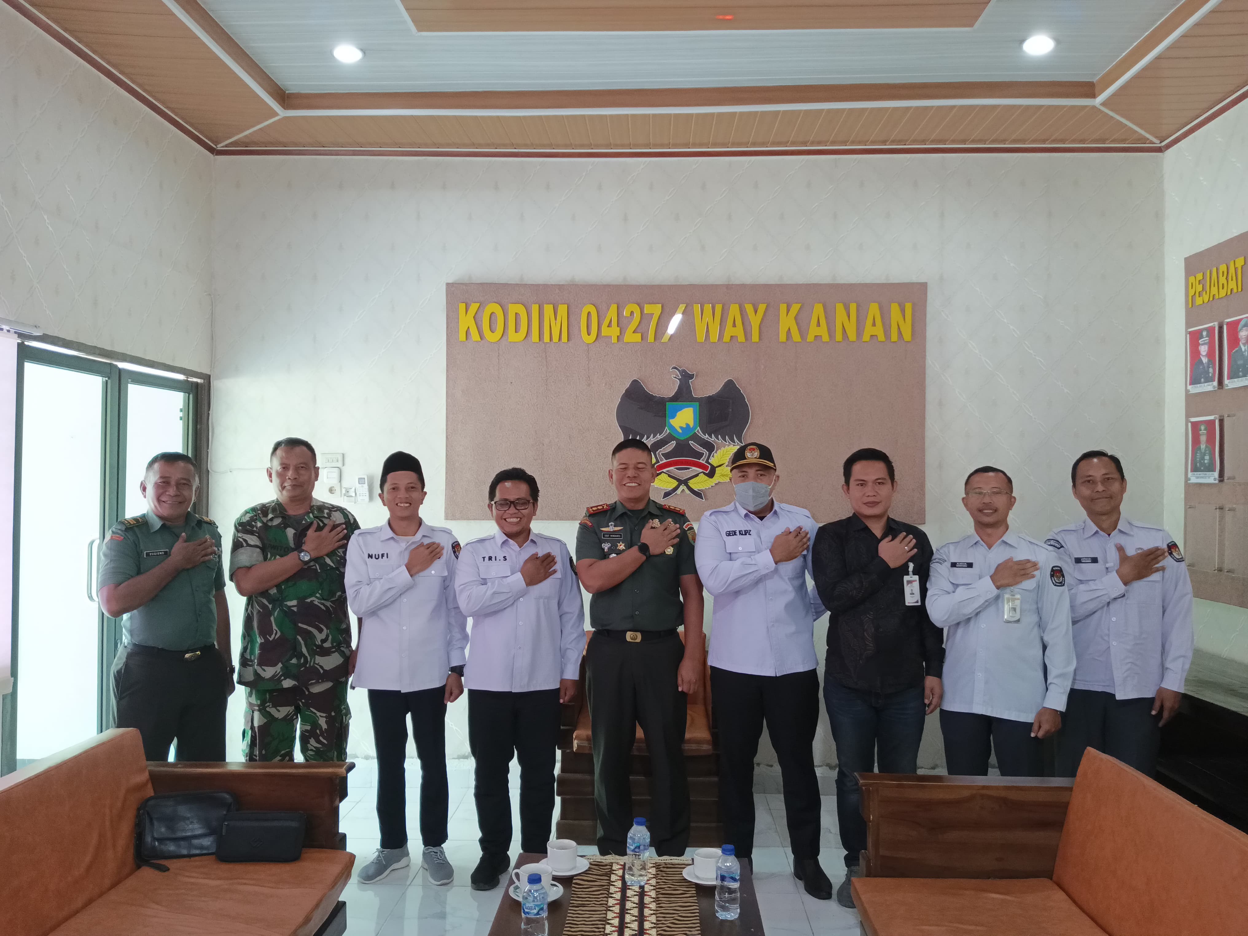 Audiensi Bersama Dandim 0427 Kabupaten Way Kanan